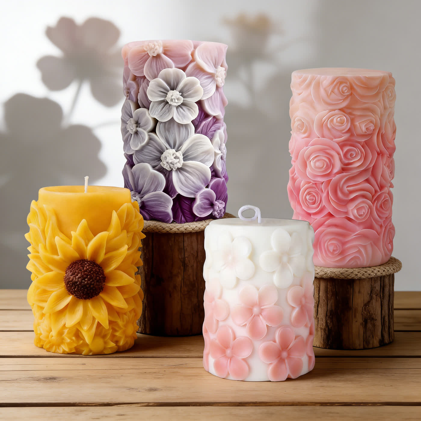 Ocean Wave Cylinder Candle Mold (WYD-012)