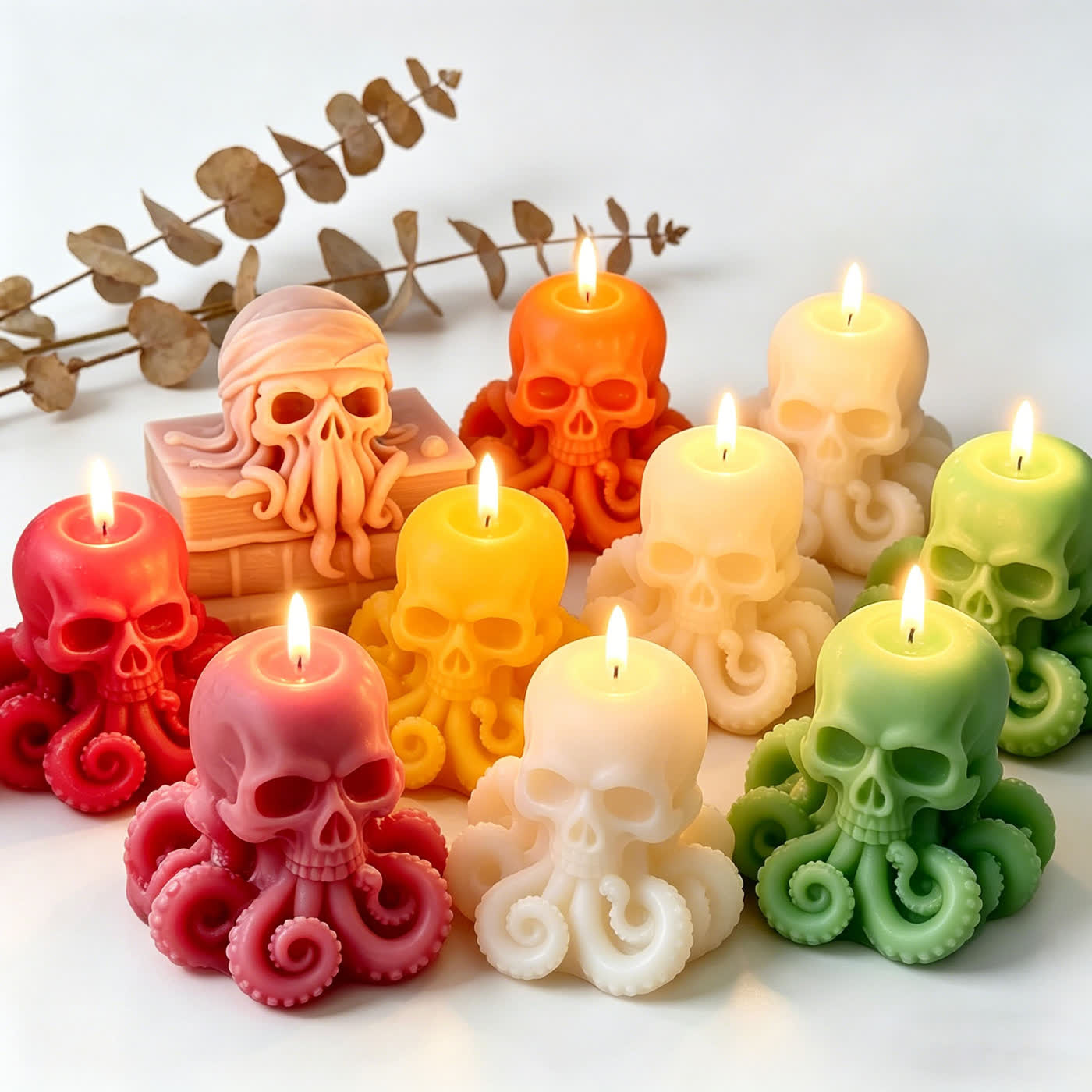 Octopus Skull Candle Mold (WYD-105)