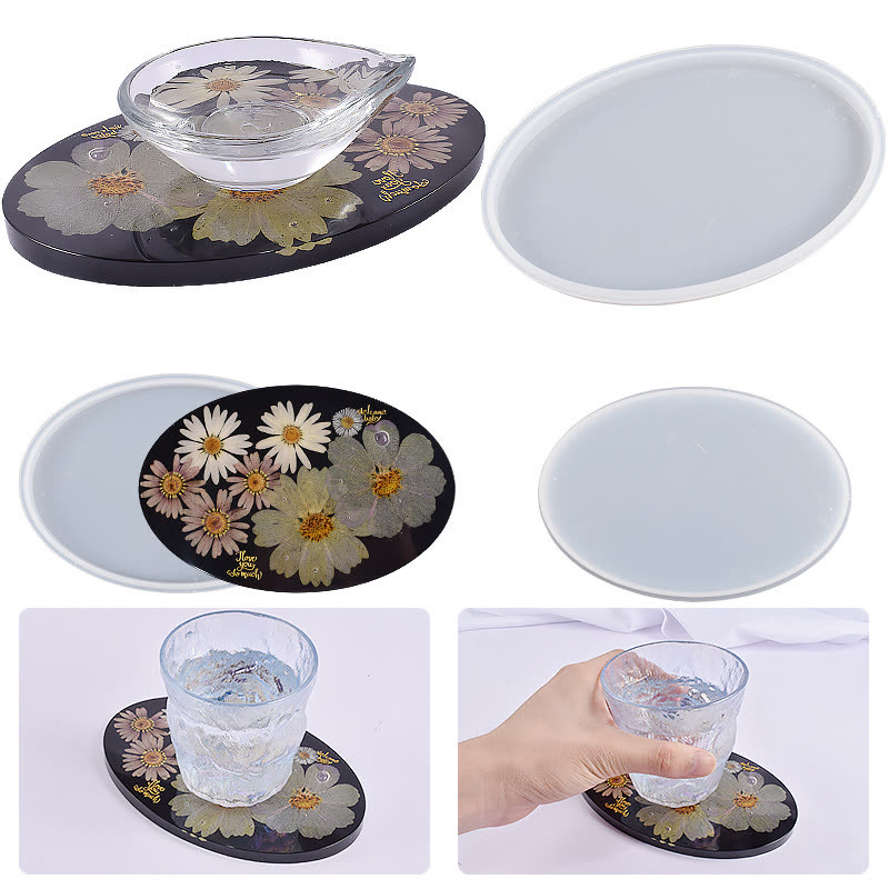 Oval Epoxy Coaster Mold (WYD-694)