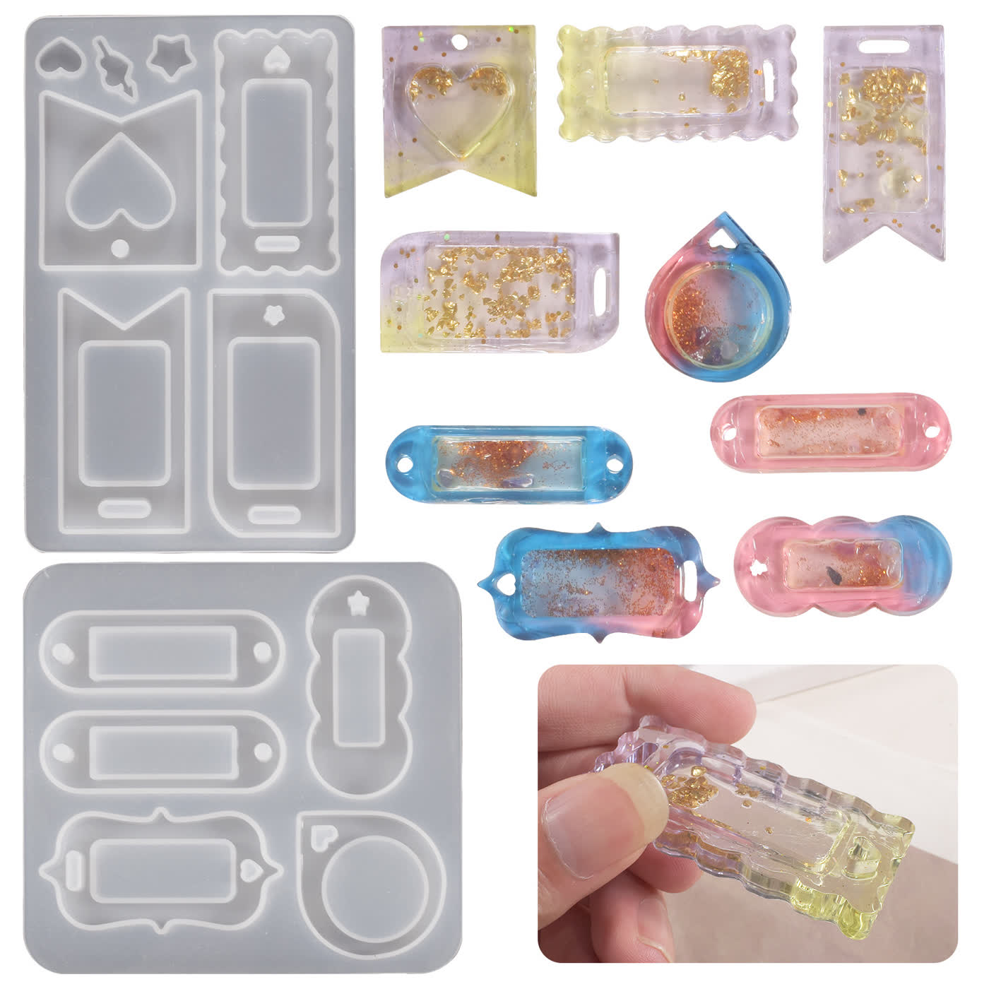 Oval Lace Pendant Mold (WYD-405)