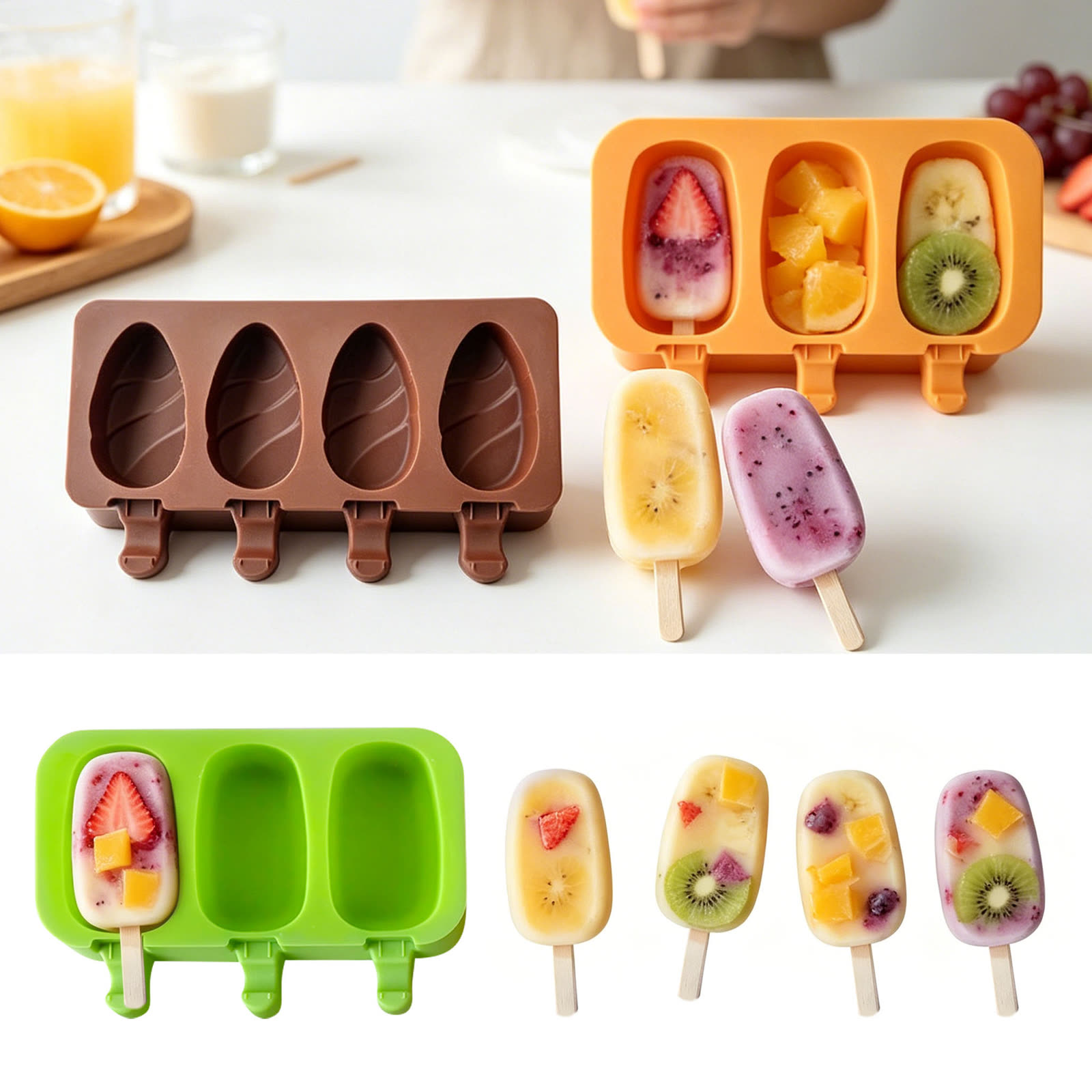Oval With Stick Silicone Mold (WYD-815)