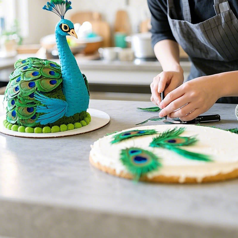 Peacock Feather Fondant Mold (WYD-557)
