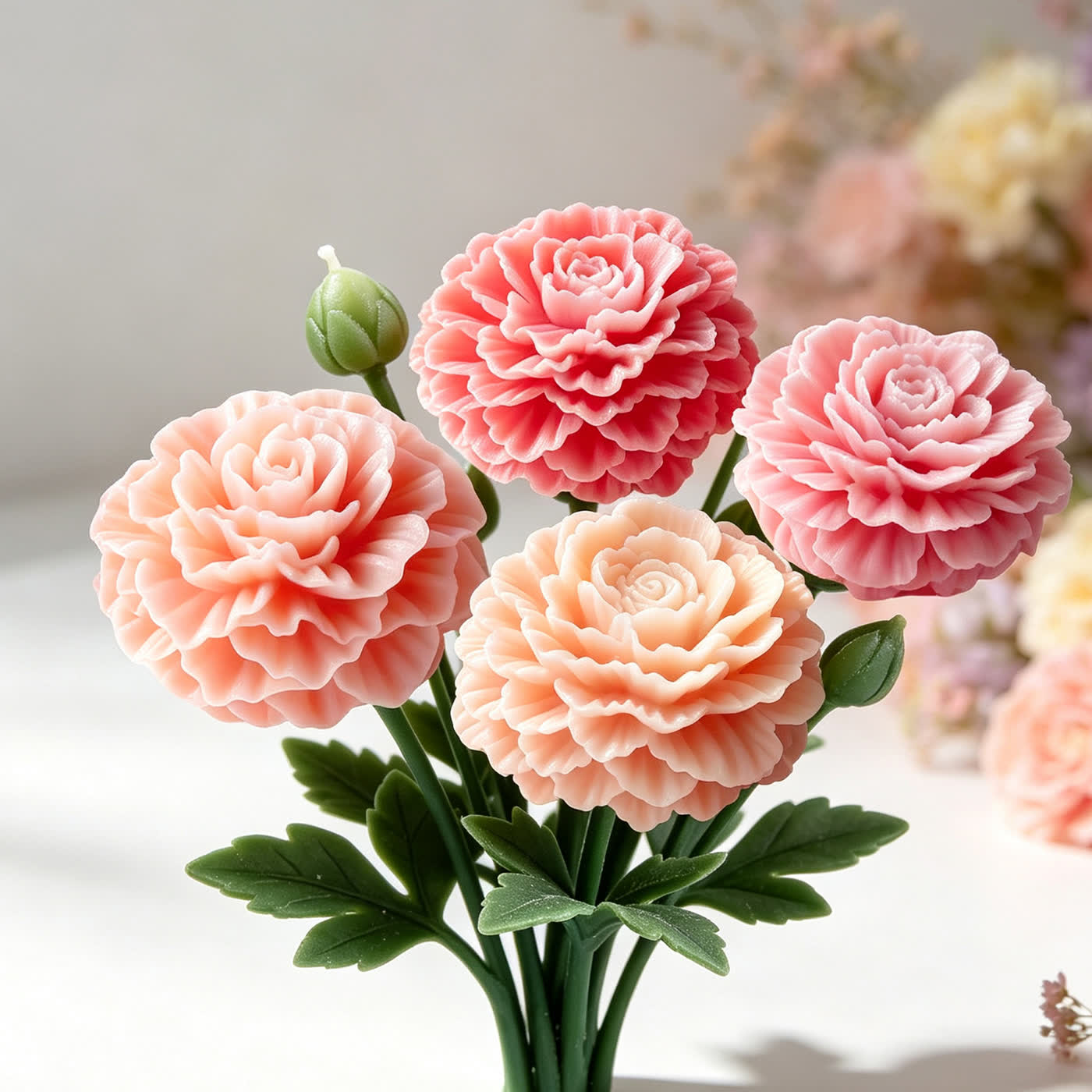 Peony Flower Candle Mold (WYD-024)