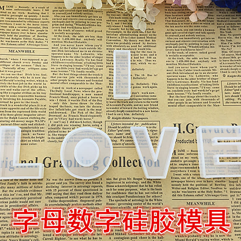 Pinyin Letter Number Pendant Mold (WYD-434)