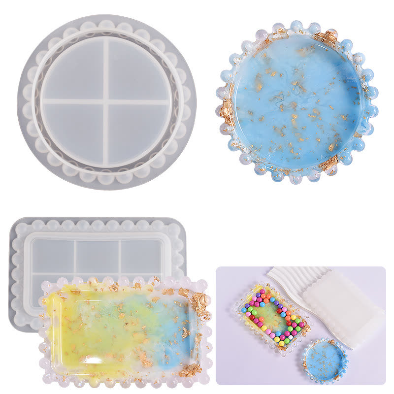 Polka Dot Dish Tray Mold (WYD-710)