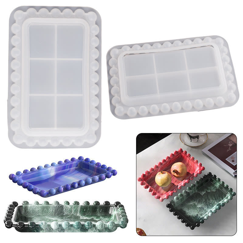 Rectangle Beaded Edge Tray Mold (WYD-723)