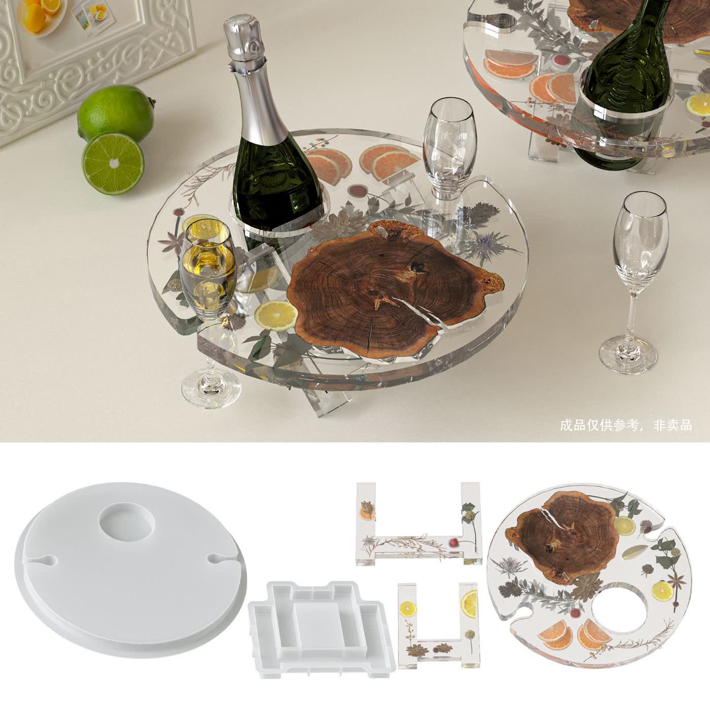 River Table Wine Resin Mold (WYD-315)