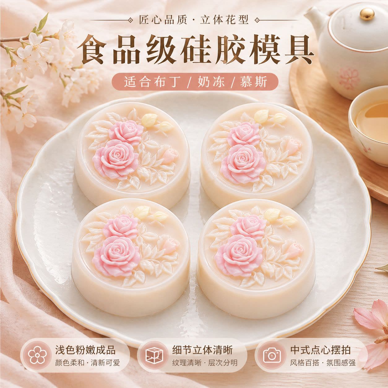 Rose Soap Mold (WYD-663)