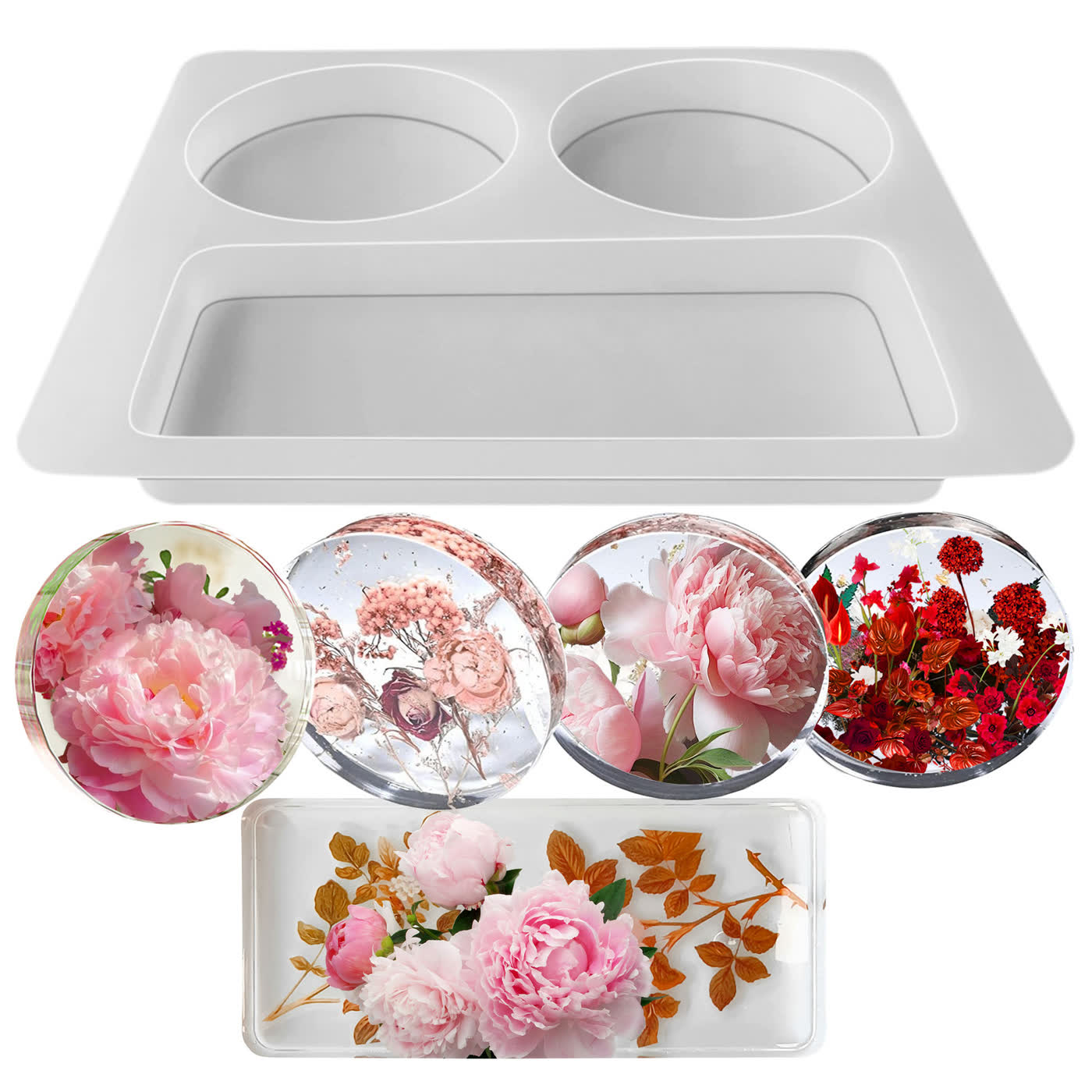 Round Epoxy Coaster Mold (WYD-668)