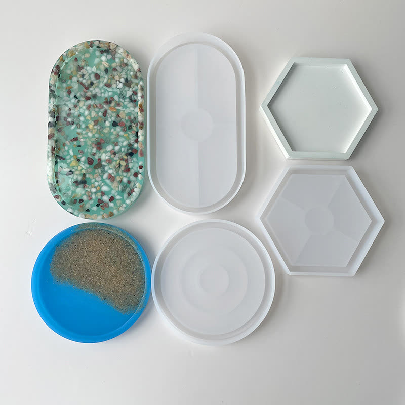 Round Hexagon Coaster Mold (WYD-691)