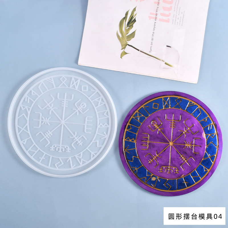 Round Rune Dice Mold (WYD-792)