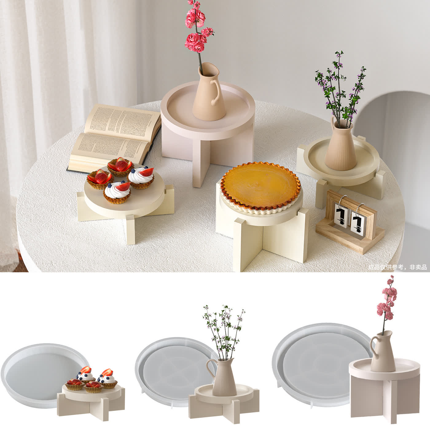 Round Shelf Gypsum Mold (WYD-207)