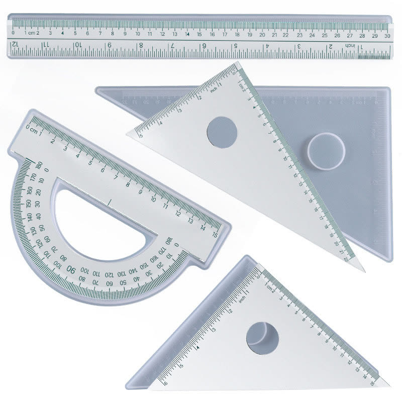 Ruler Protractor Resin Mold (WYD-277)