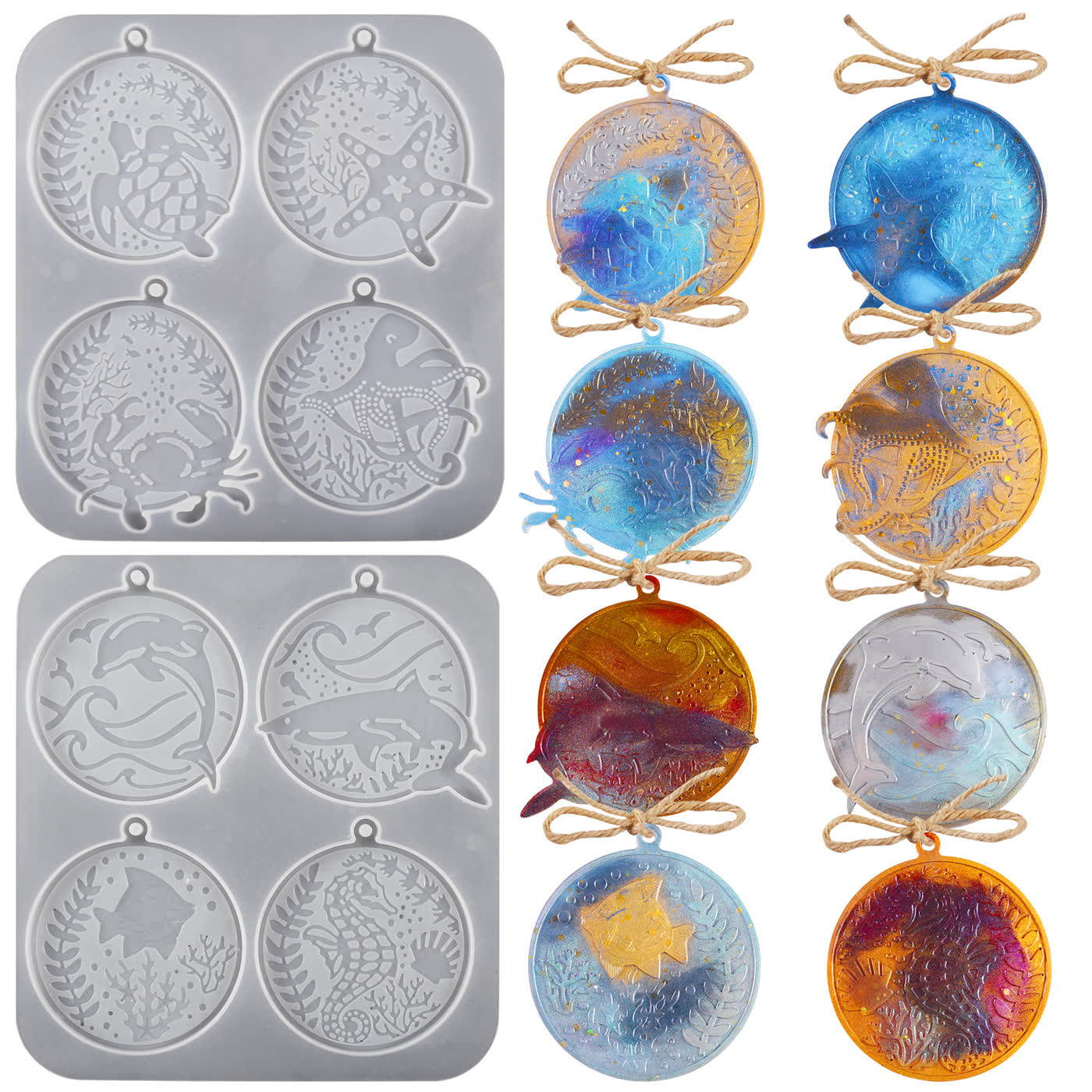 Sea Animal Hanging Tag Pendant Mold (WYD-372)