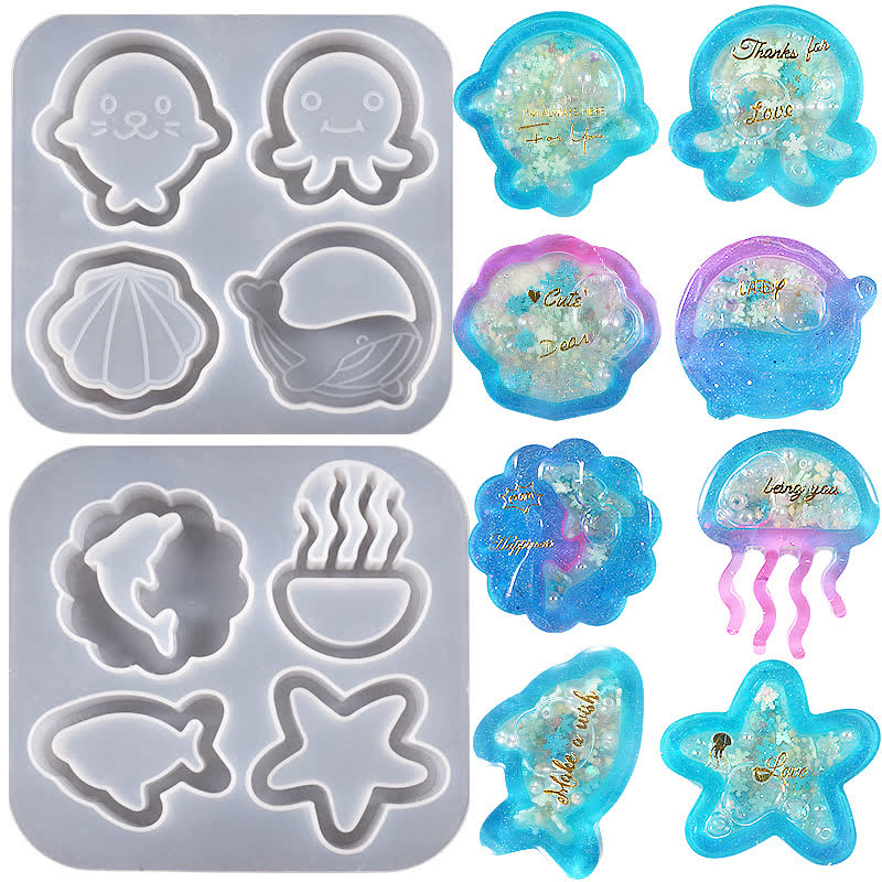 Sea Animal Quicksand Pendant Mold (WYD-439)