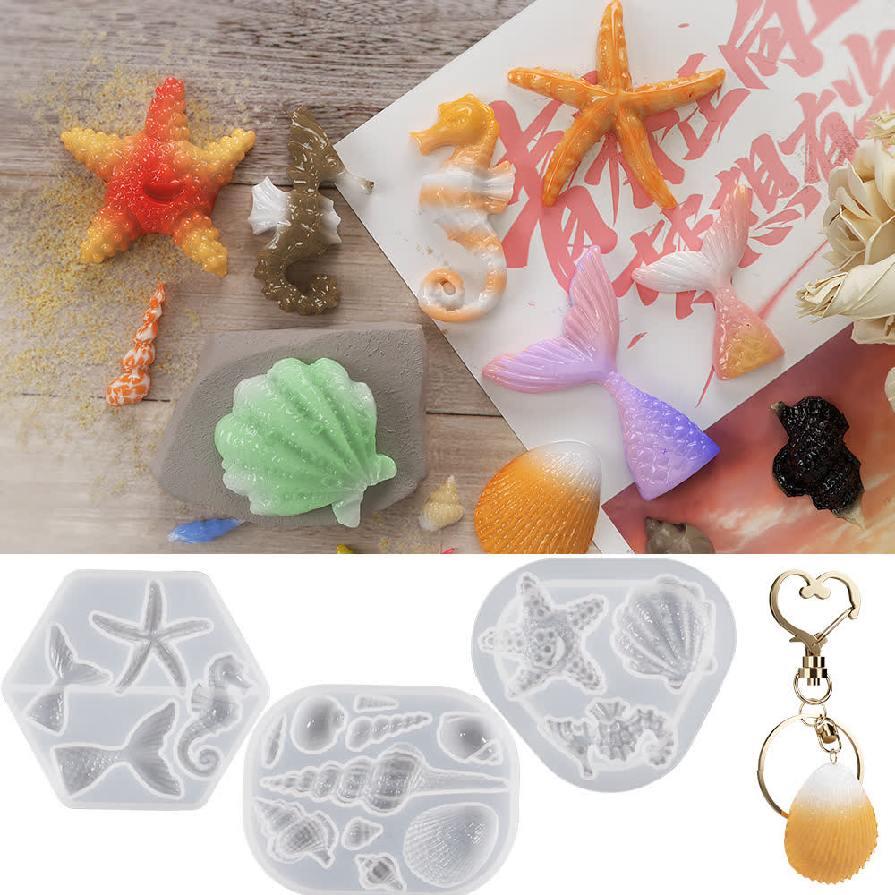 Shell Starfish Pendant Mold (WYD-426)