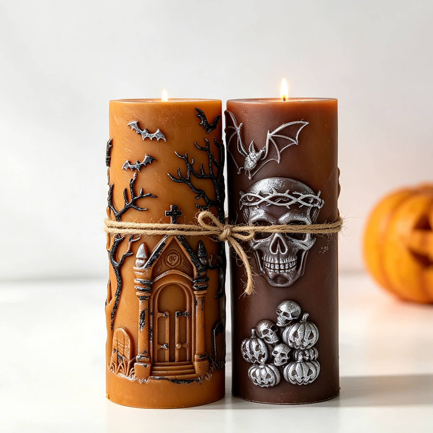 Skull Cylinder Candle Mold (WYD-087)
