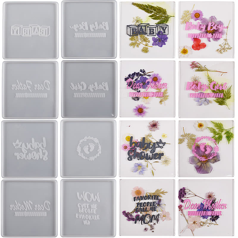 Square Parent Child Coaster Mold (WYD-675)