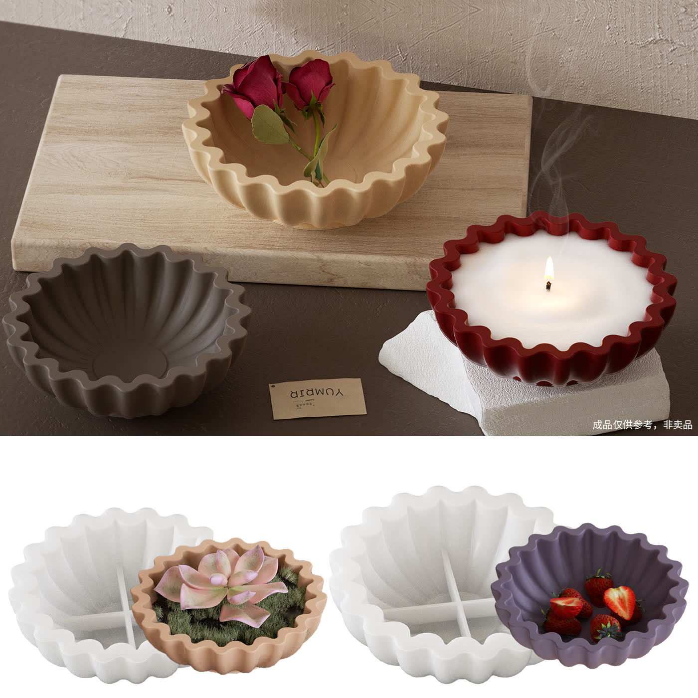 Storage Bowl Candle Cup Candle Mold (WYD-064)