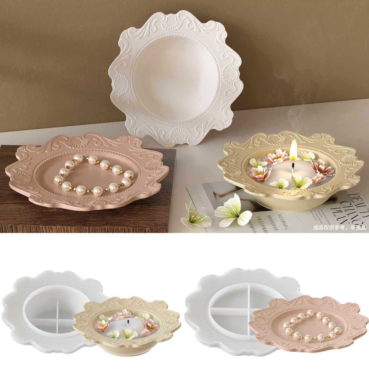 Storage Bowl Dish Gypsum Mold (WYD-210)