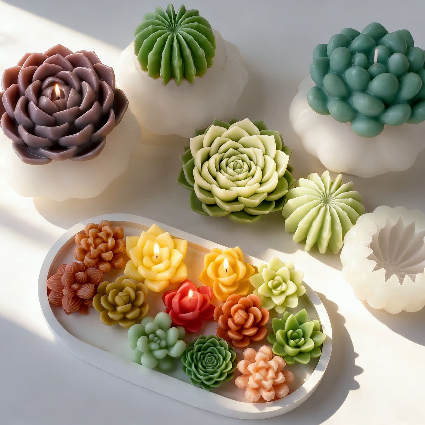Succulent Candle Mold (WYD-097)