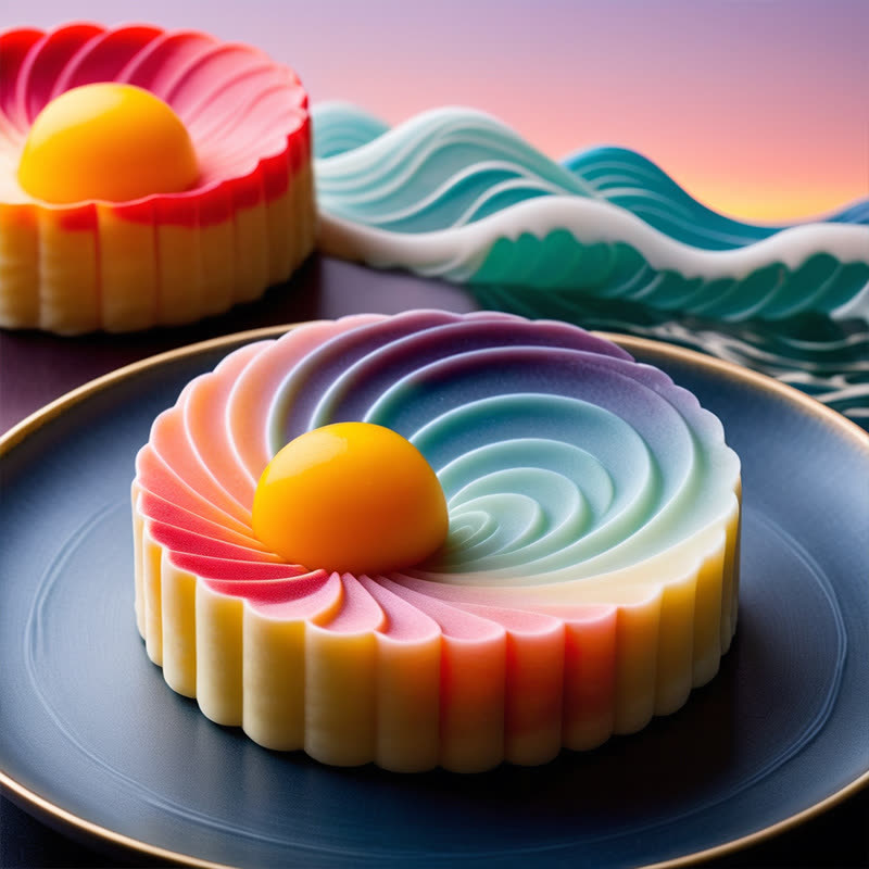 Sunset Coast Mooncake Mold (WYD-588)