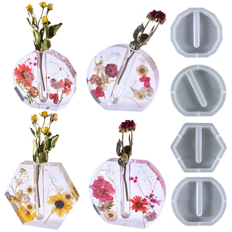 Test Tube Irregular Vase Mold (WYD-760)