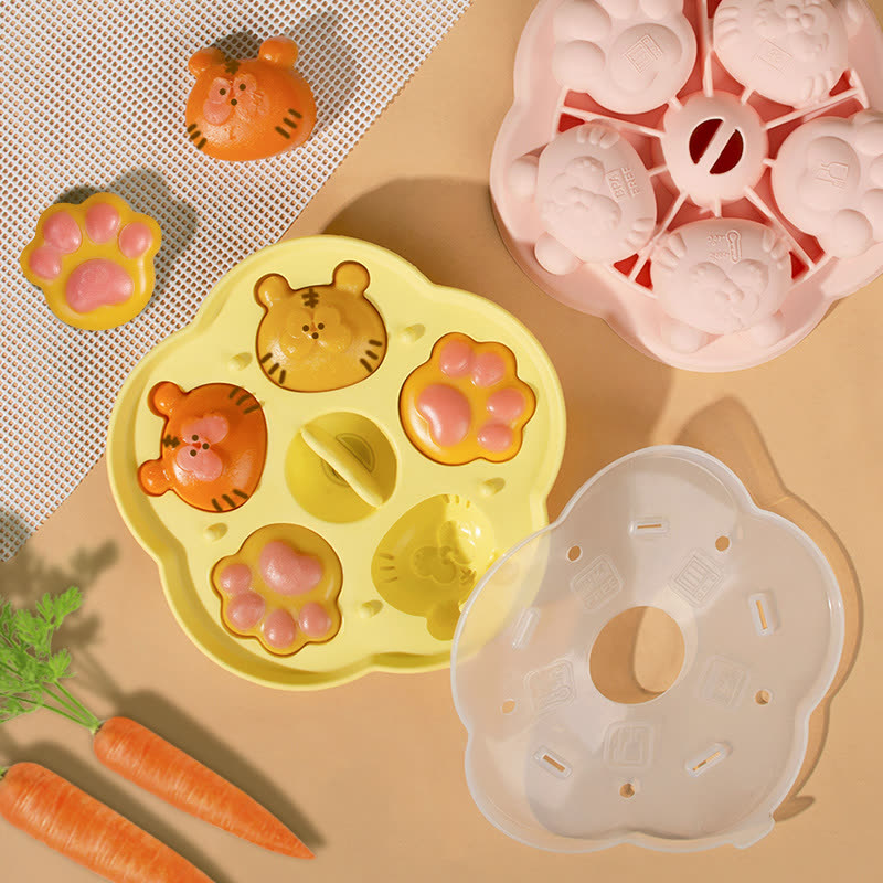 Tiger Head Paw Ice Cube Tray (WYD-639)