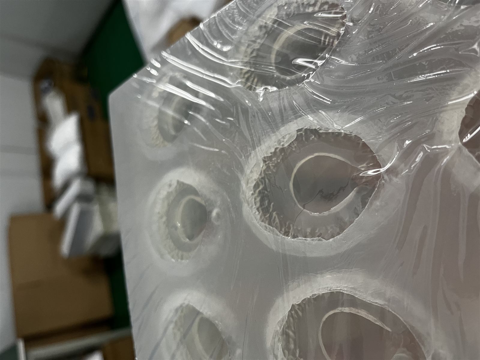 Gummy mold cavity close-up from the WYD floor