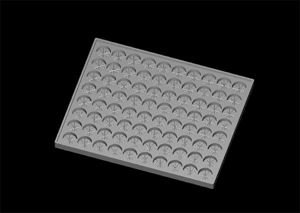 STP file for a silicone gummy mold