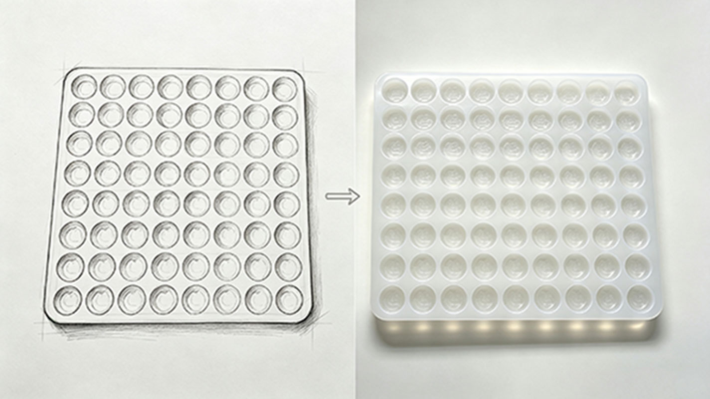 From idea to a silicone mold sample