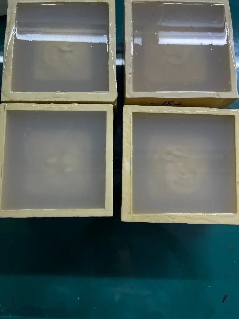 Four boxed wells