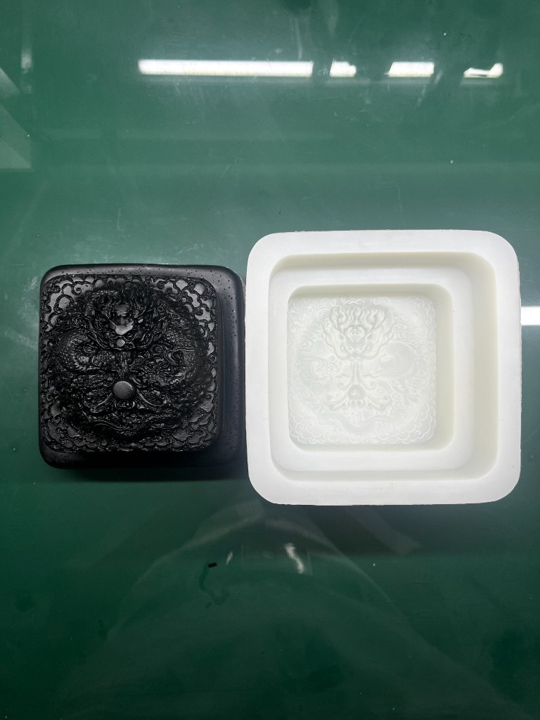 High-detail custom silicone mold used as RTV casting-mold context