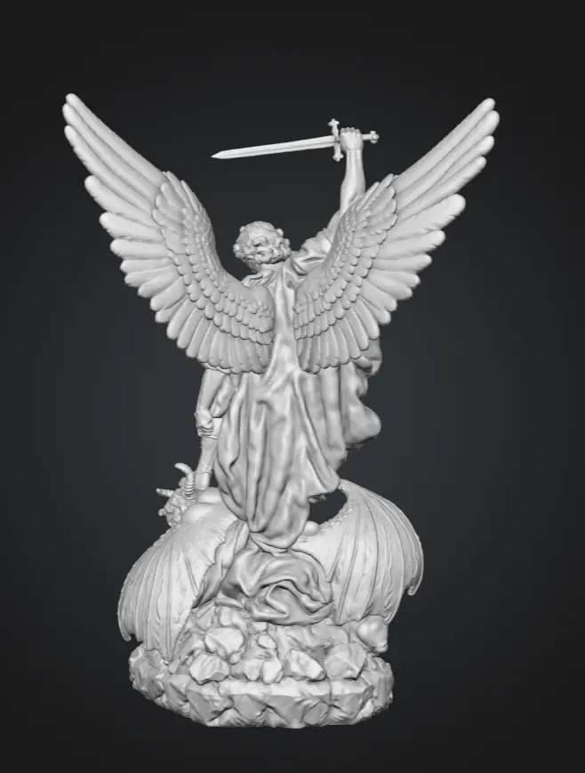 Full-3D figure master, rear