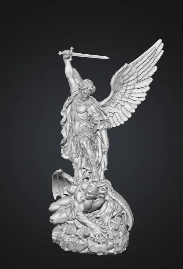 Full-3D figure master, three-quarter