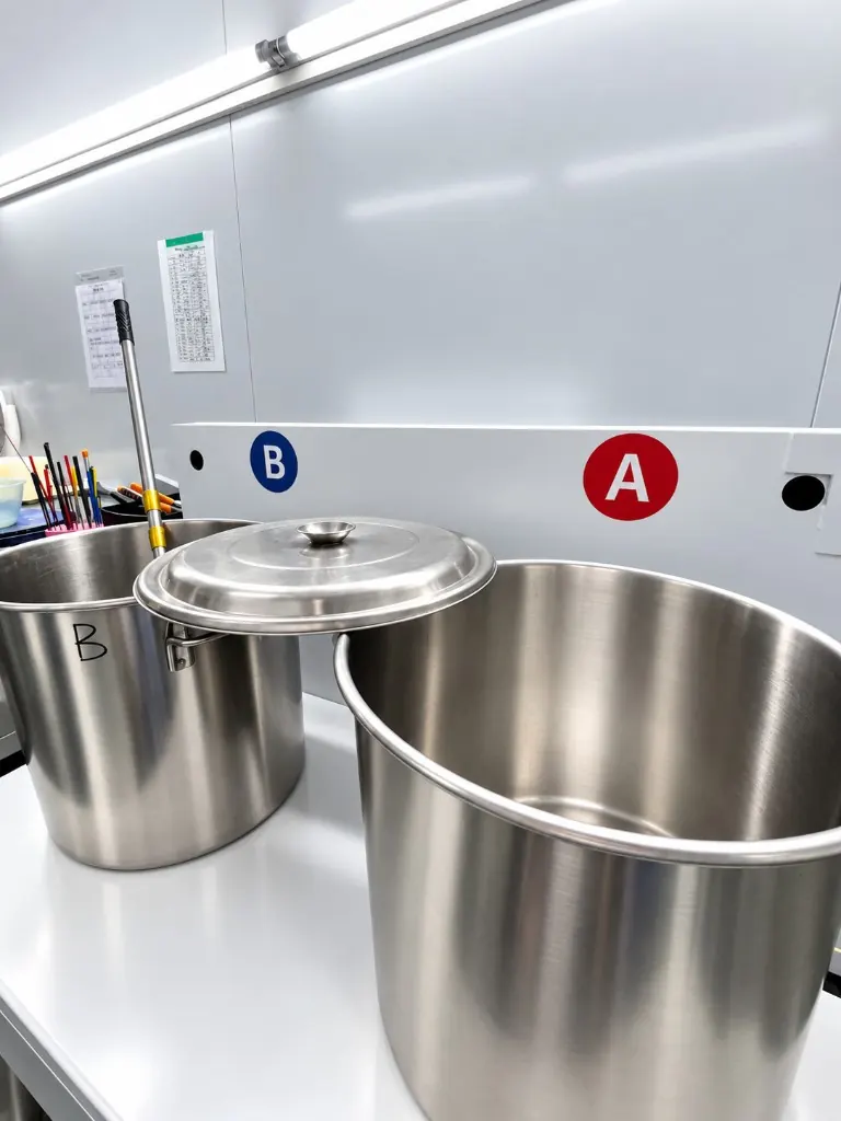 LSR A and B mix pots on the WYD Bao'an floor