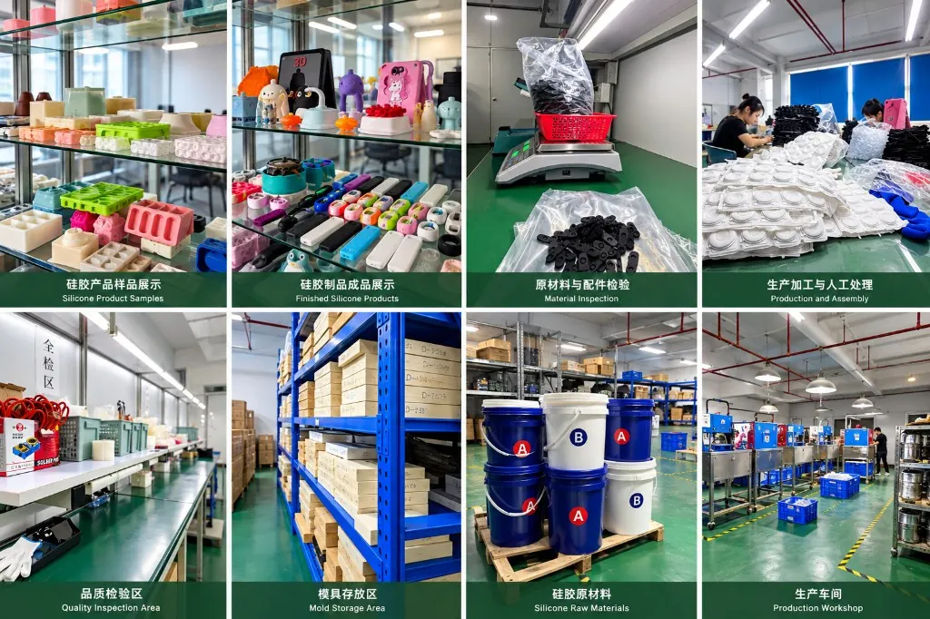 WYD Bao'an plant process board: samples, QC, mold storage, compounding and press bay