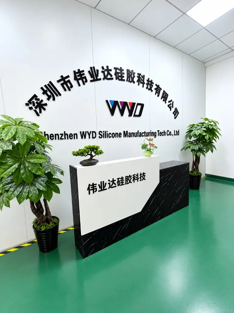 WYD Silicone reception desk at the Bao'an plant