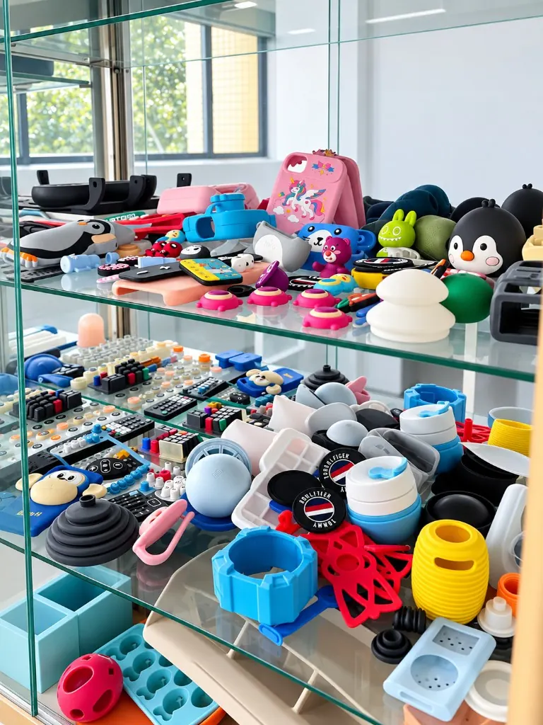 WYD product cabinet of consumer molded silicone products
